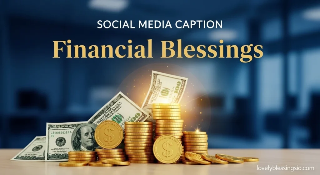 Social Media Caption Financial Blessings