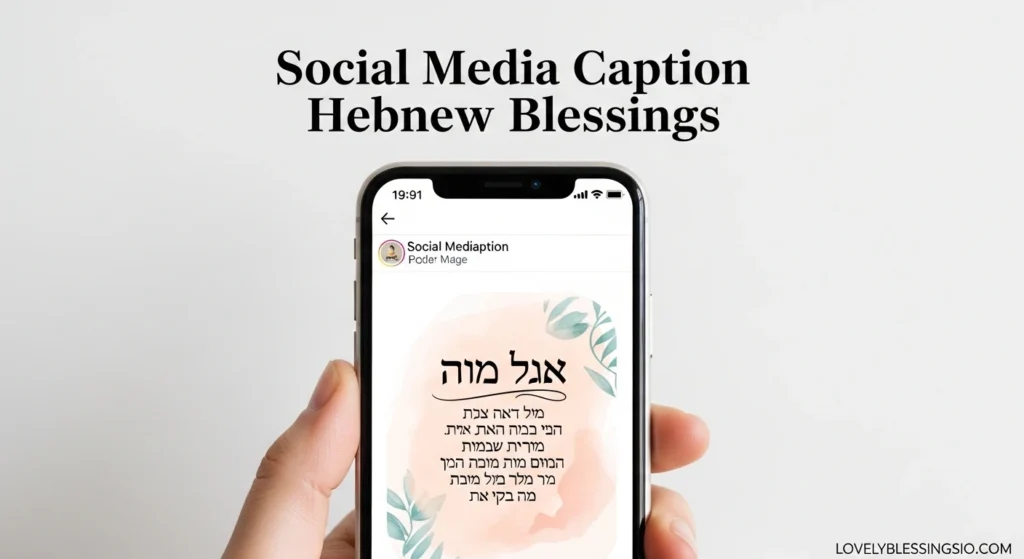 Social Media Caption Hebrew Blessings