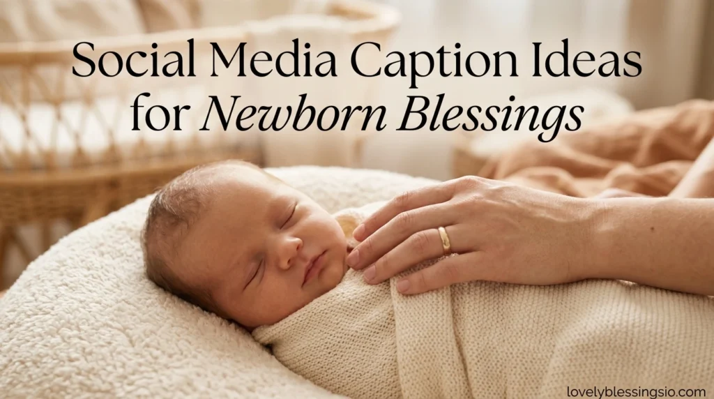Social Media Caption Ideas for Newborn Blessings