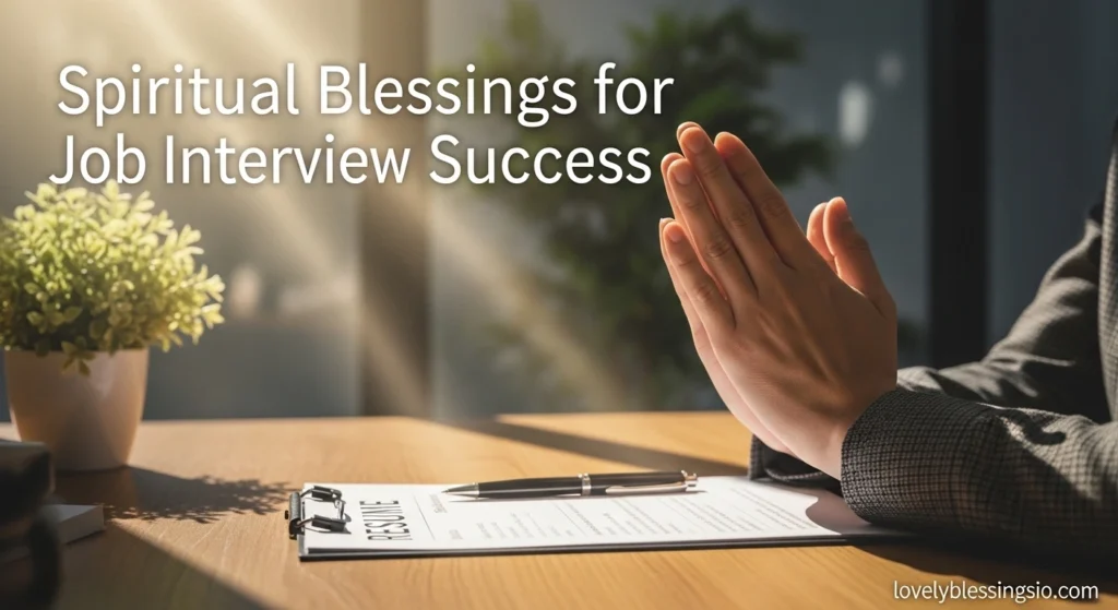 Spiritual Blessings for Job Interview Success