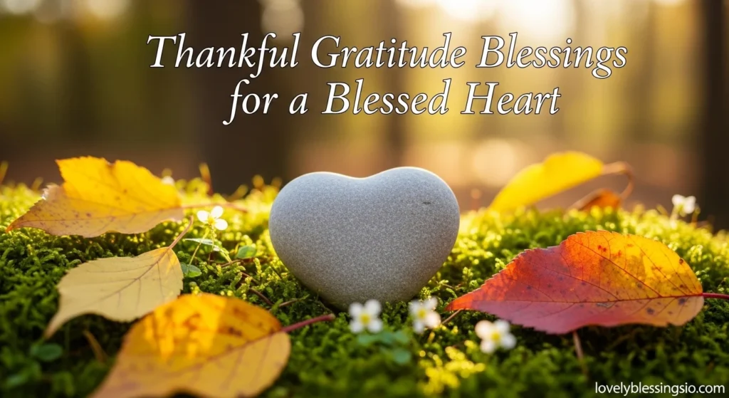 Thankful Gratitude Blessings for a Blessed Heart