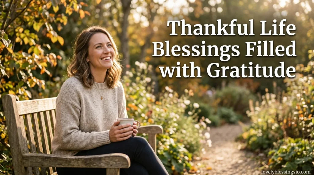 Thankful Life Blessings Filled with Gratitude