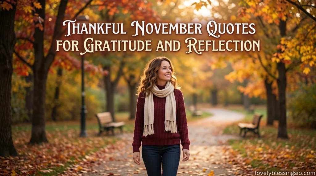 Thankful November Quotes for Gratitude and Reflection