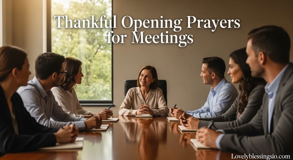  Thankful Opening Prayers for Meetings
