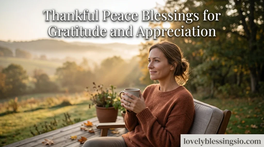 Thankful Peace Blessings for Gratitude and Appreciation