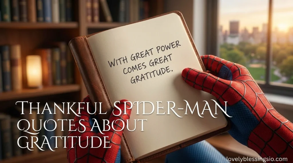 Thankful Spider-Man Quotes About Gratitude