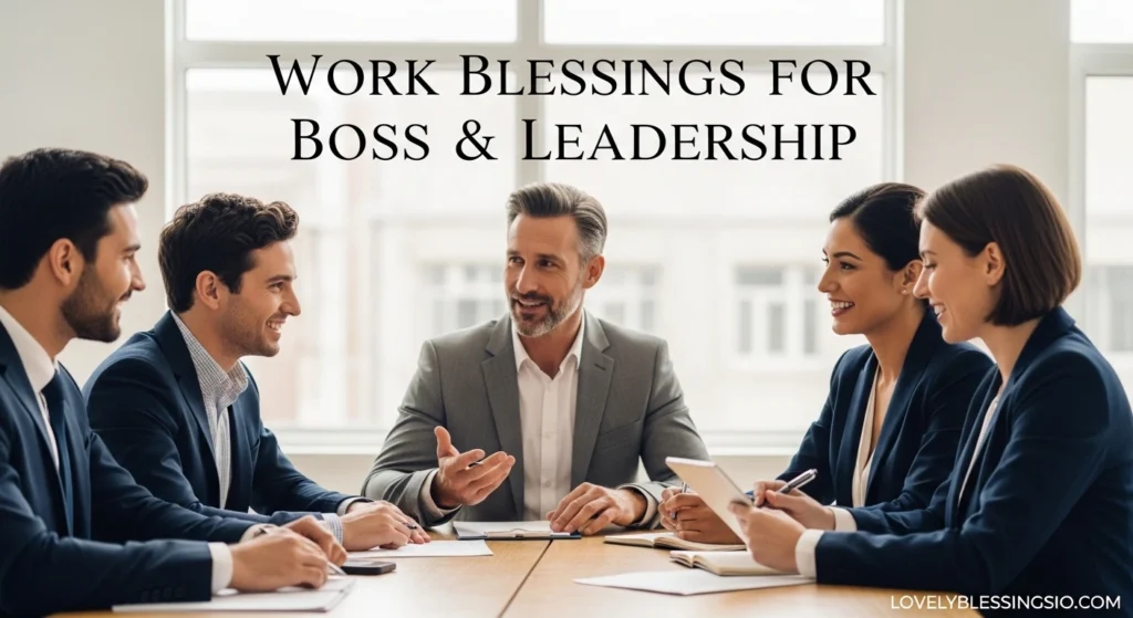 Work Blessings for Boss & Leadership