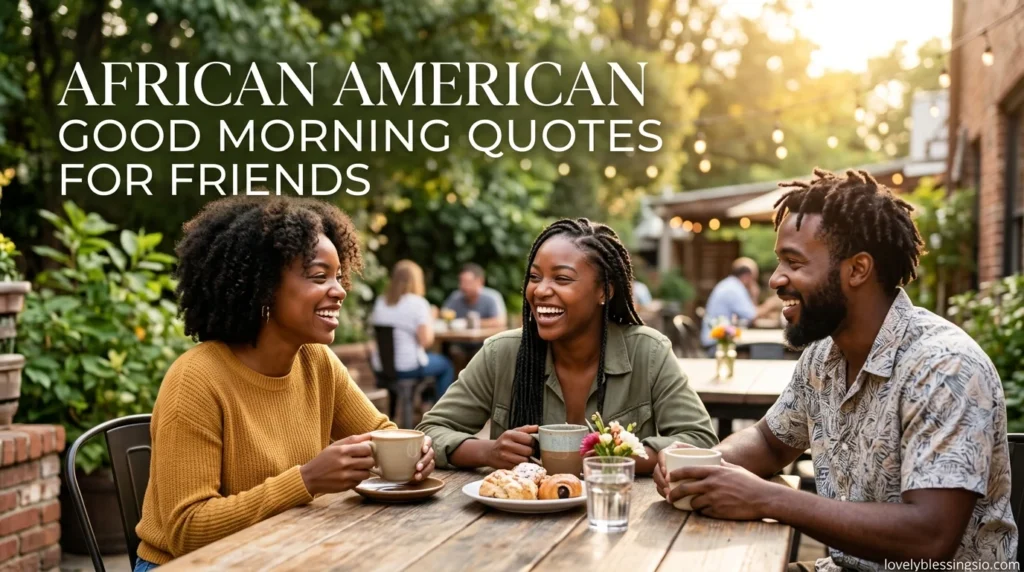 African American Good Morning Quotes for Friends