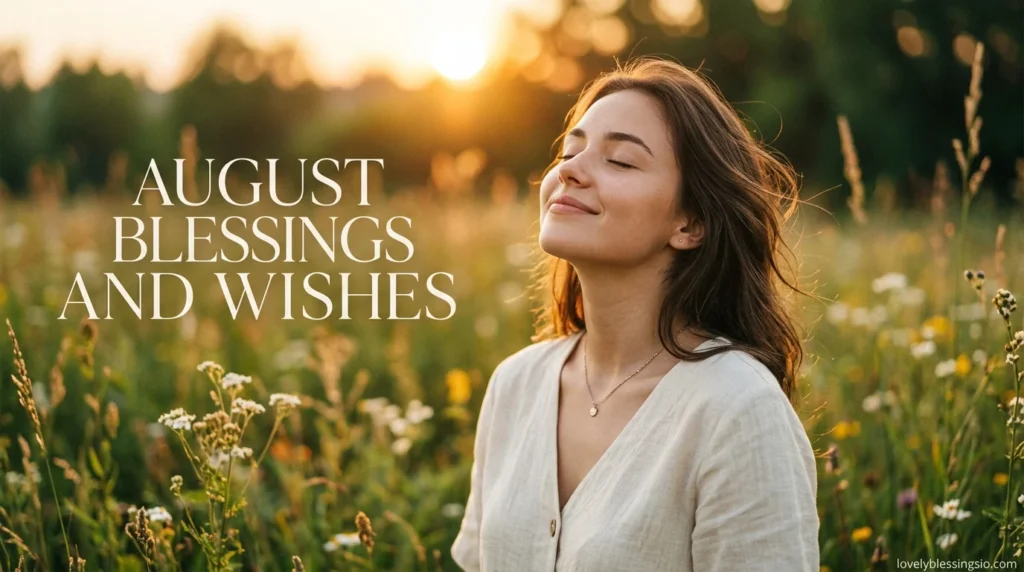 August Blessings and Wishes