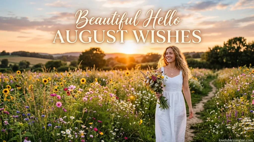 Beautiful Hello August Wishes