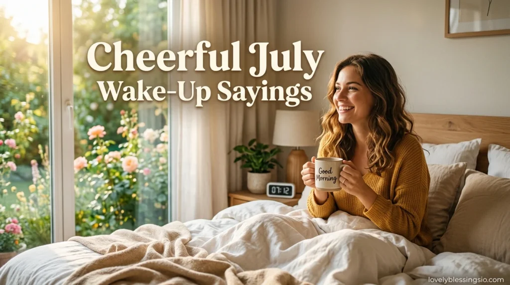 Cheerful July Wake-Up Sayings