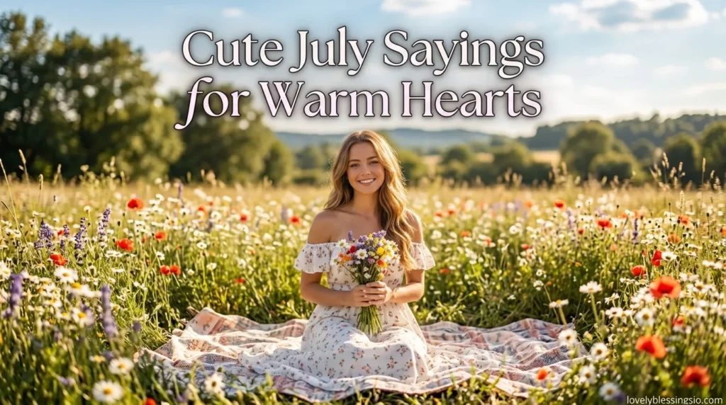 Cute July Sayings for Warm Hearts