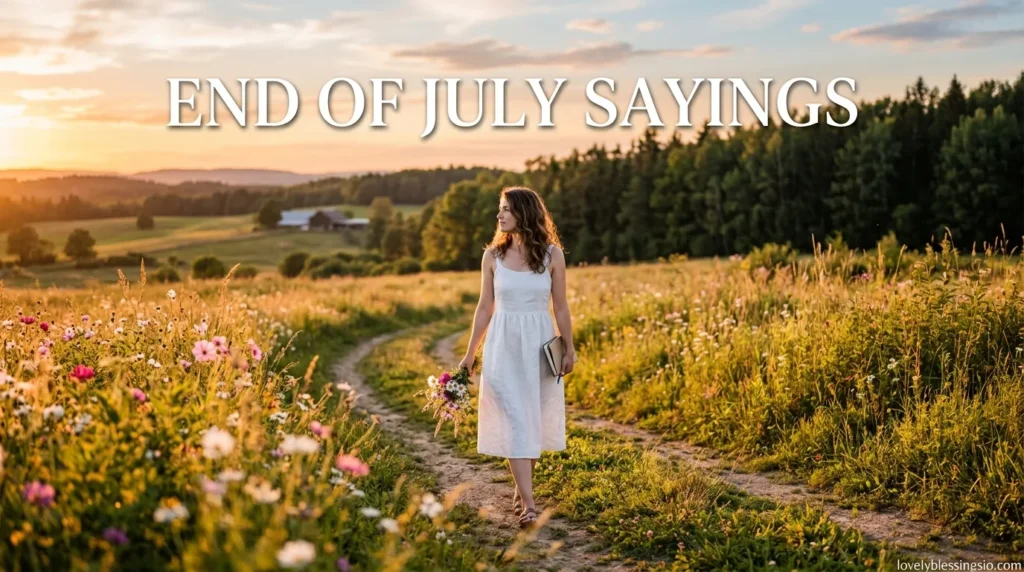 End of July Sayings