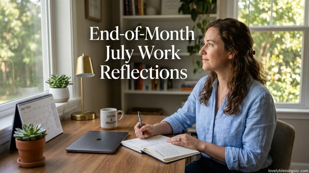 End-of-Month July Work Reflections