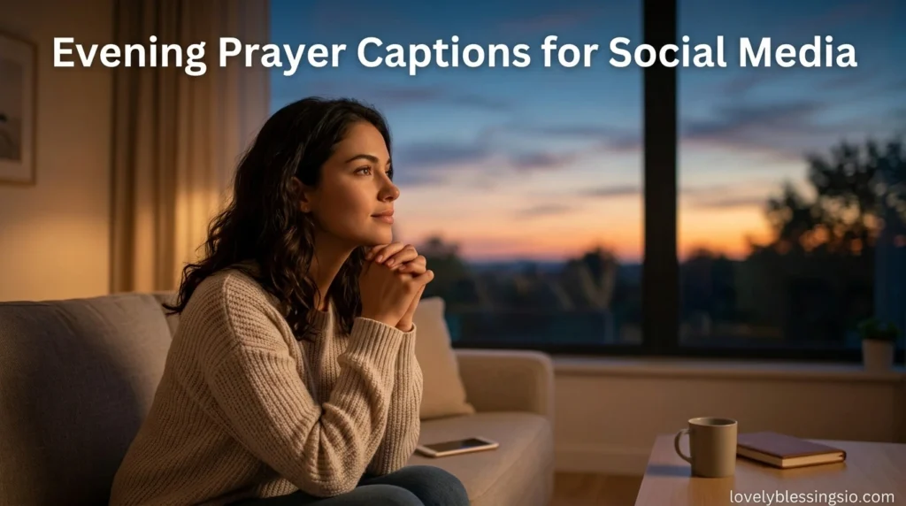 Evening Prayer Captions for Social Media
