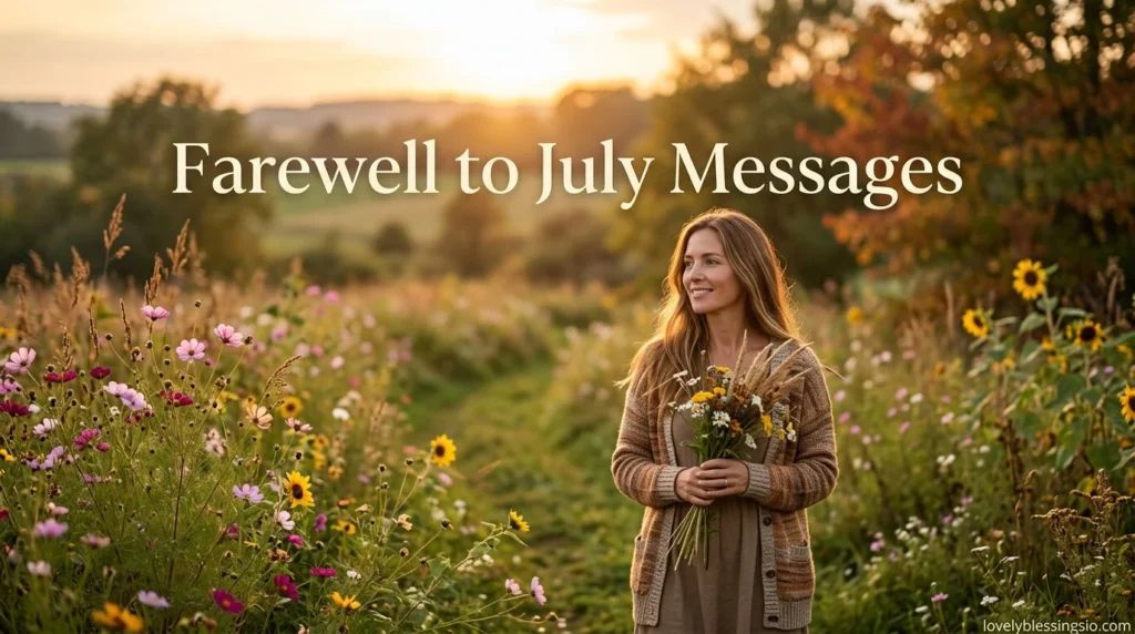 Farewell to July Messages