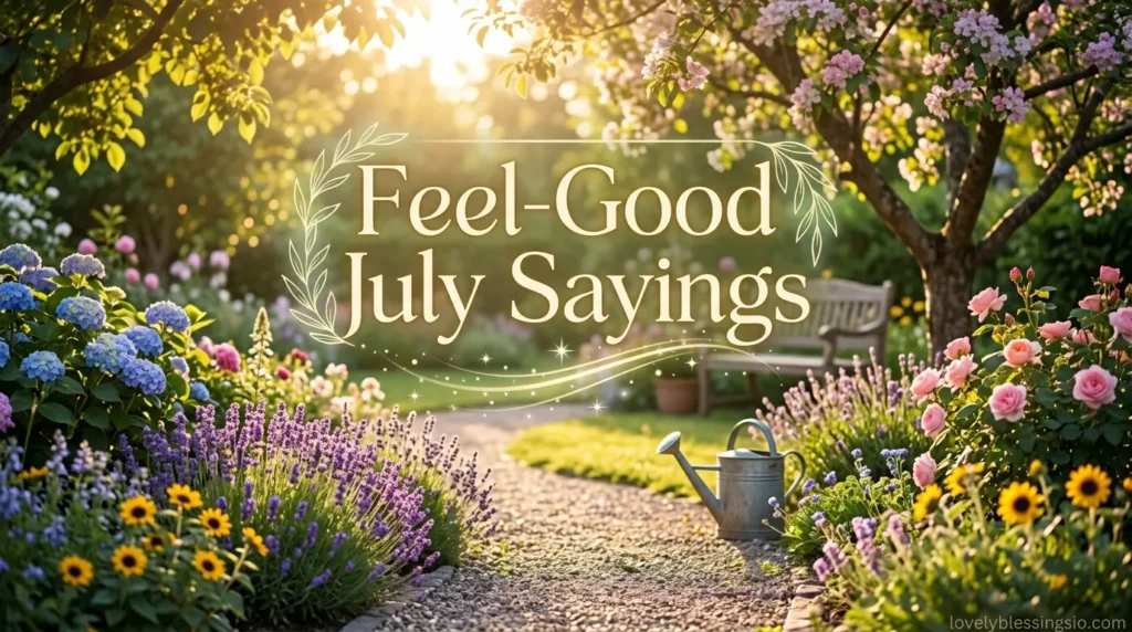 Feel-Good July Sayings