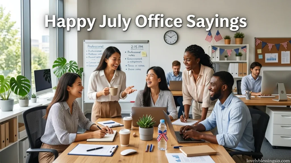 Happy July Office Sayings