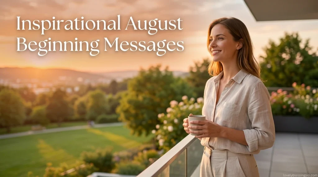 Inspirational August Beginning Messages