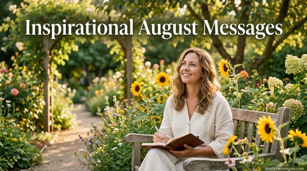 Inspirational August Messages
