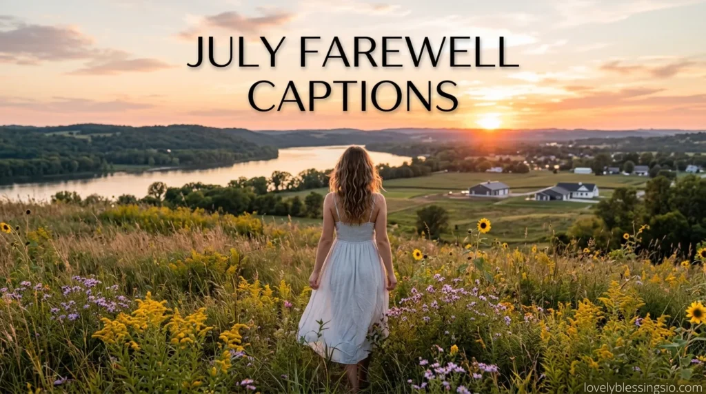 July Farewell Captions