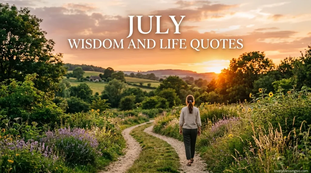 July Wisdom and Life Quotes