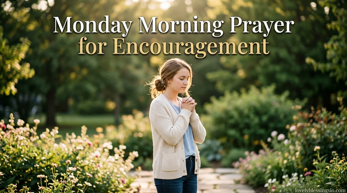 Monday Morning Prayer for Encouragement