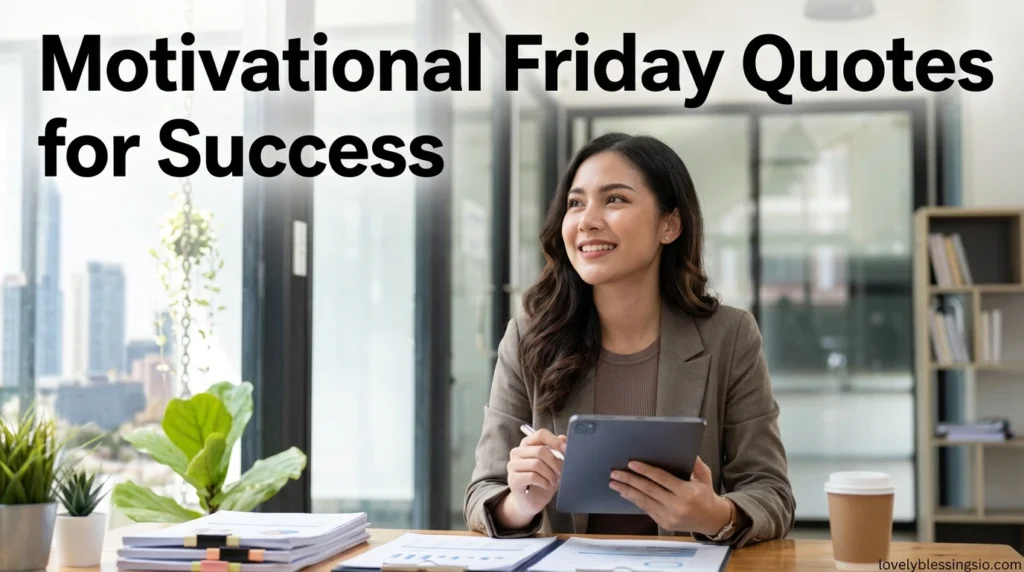 Motivational Friday Quotes for Success