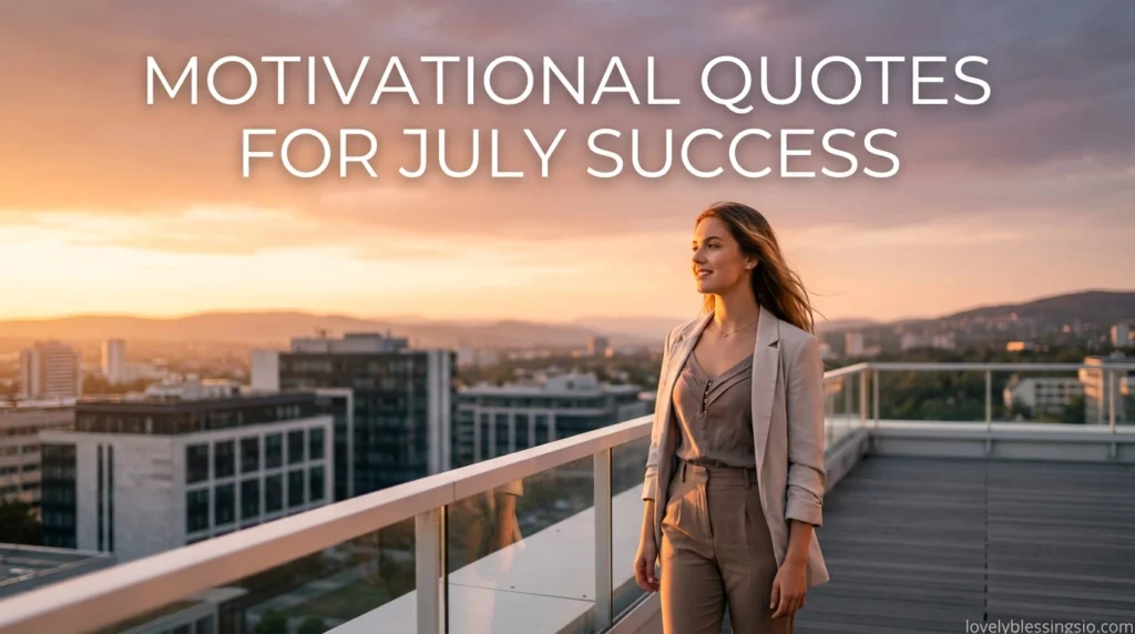 Motivational Quotes for July Success