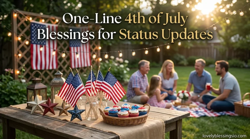 One-Line 4th of July Blessings for Status Updates