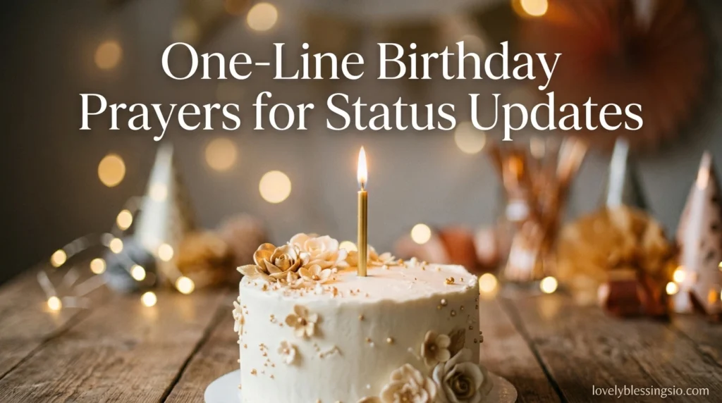One-Line Birthday Prayers for Status Updates