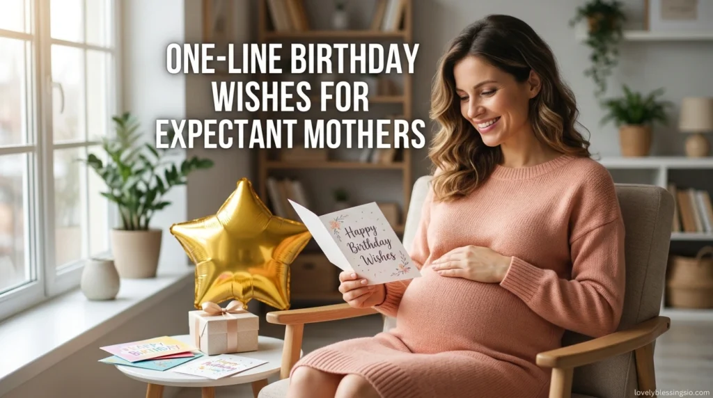 One-Line Birthday Wishes for Expectant Mothers