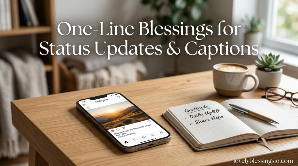 One-Line Blessings for Status Updates & Captions