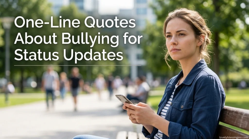 One-Line Quotes About Bullying for Status Updates