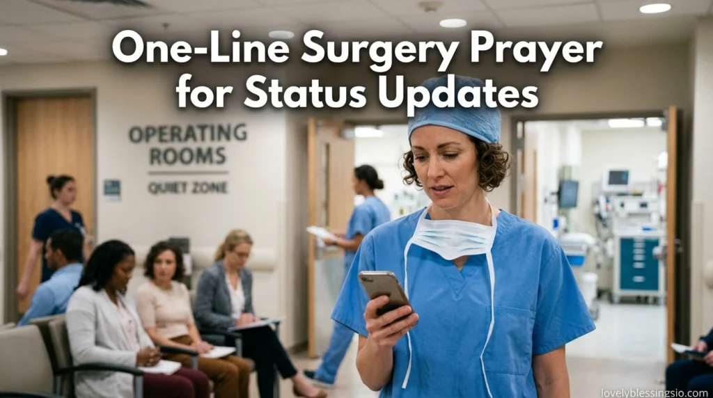 One-Line Surgery Prayer for Status Updates