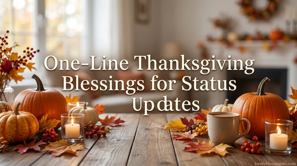 One-Line Thanksgiving Blessings for Status Updates
