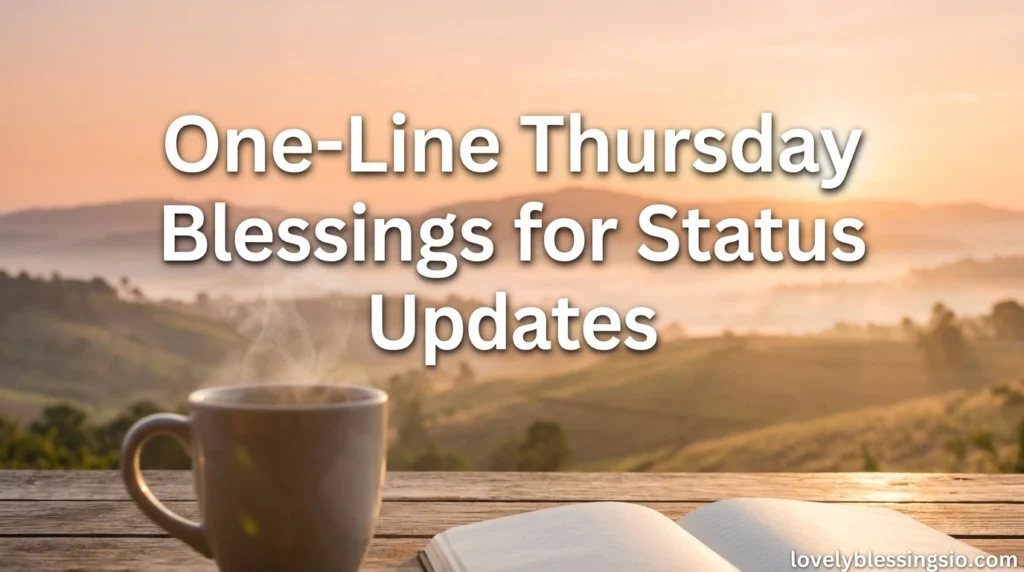 One-Line Thursday Blessings for Status Updates