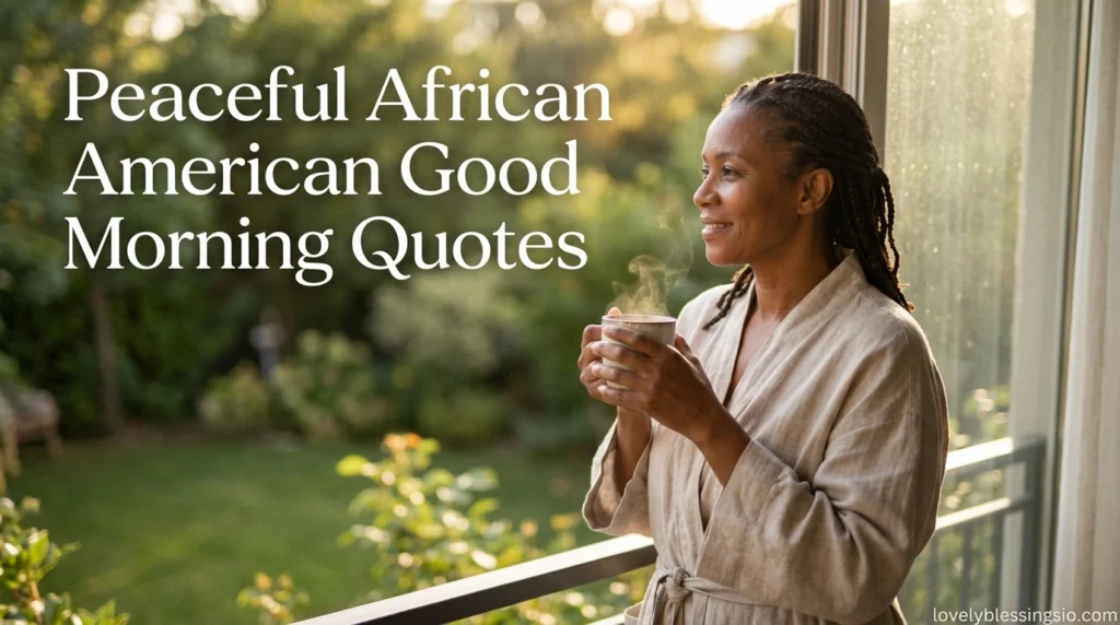 Peaceful African American Good Morning Quotes