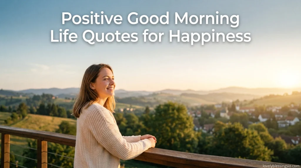 Positive Good Morning Life Quotes for Happiness