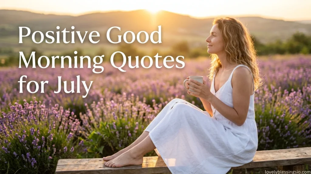 Positive Good Morning Quotes for July