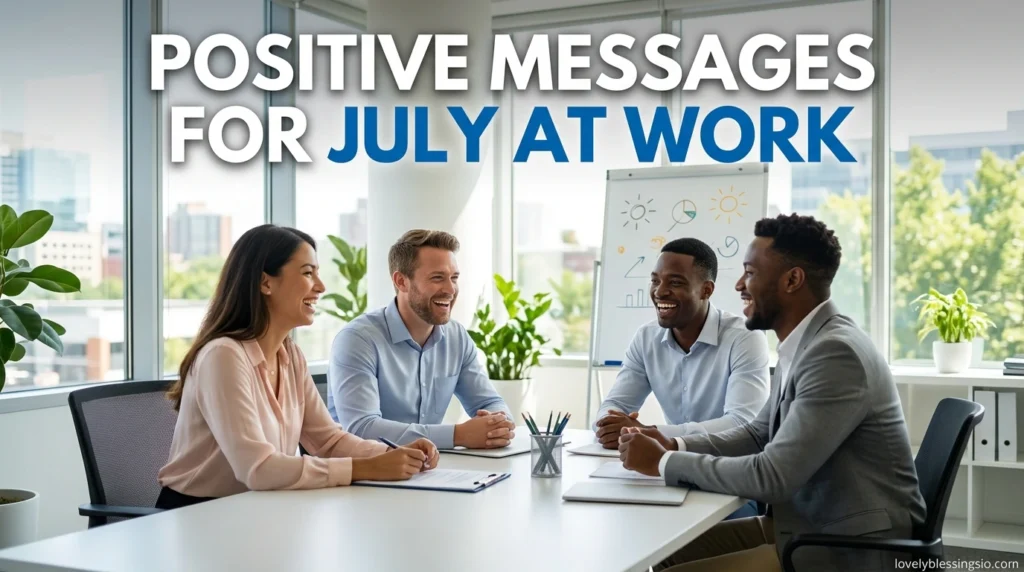 Positive Messages for July at Work