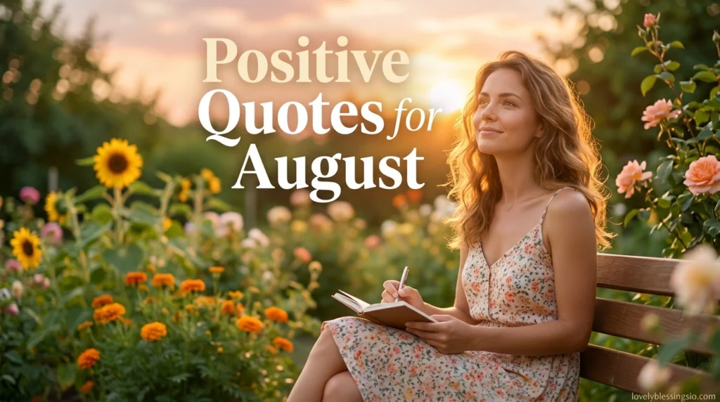 Positive Quotes for August