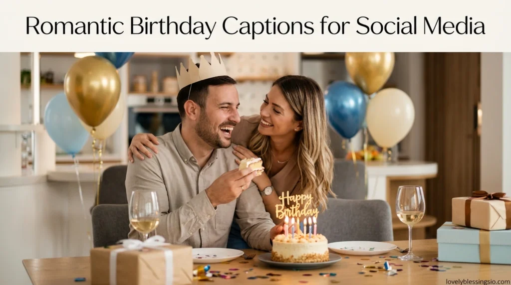 Romantic Birthday Captions for Social Media
