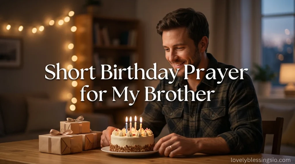 Short Birthday Prayer for My Brother
