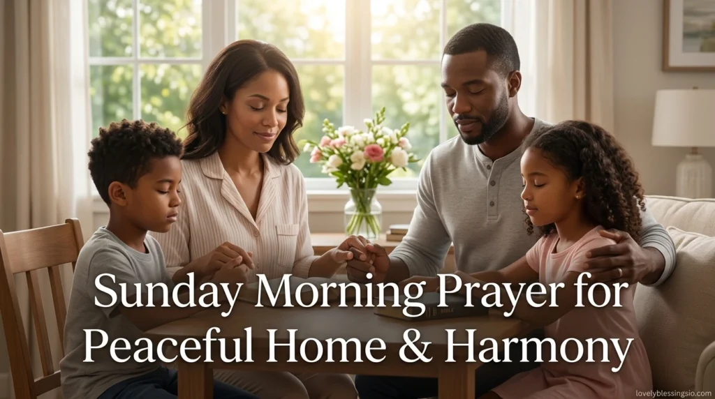 Sunday Morning Prayer for Peaceful Home & Harmony