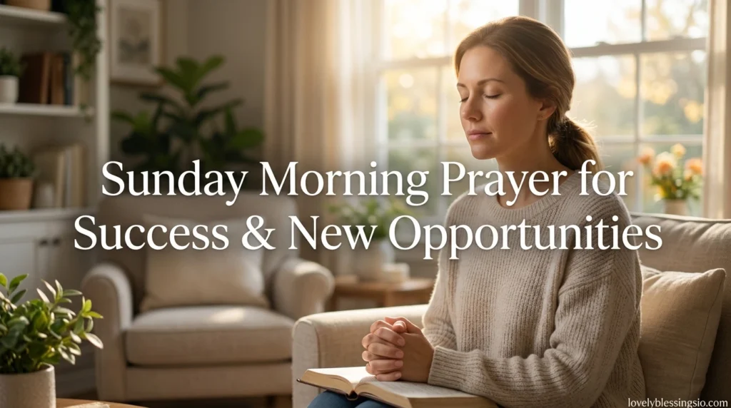 Sunday Morning Prayer for Success & New Opportunities