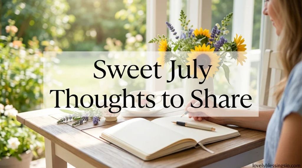 Sweet July Thoughts to Share
