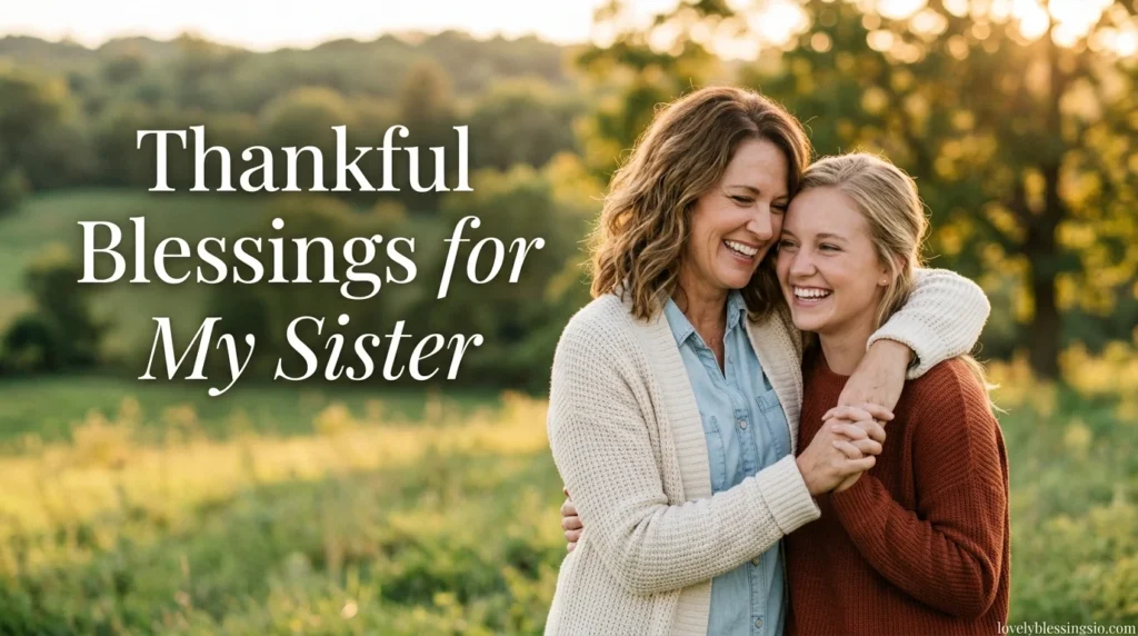 Thankful Blessings for My Sister