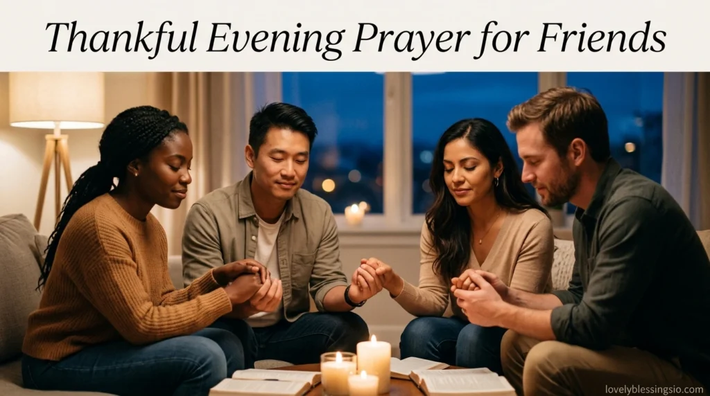Thankful Evening Prayer for Friends