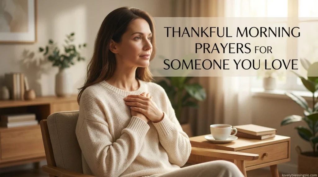 Thankful Morning Prayers for Someone You Love